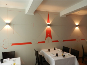 Wall Painting (restaurant 't Jong Gerecht, Brugge)